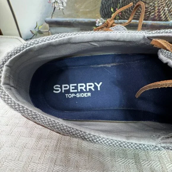 Sperry Top-Sider Mens Size 8.5 Gray Boat Shoes classic casual wear - Picture 4 of 7